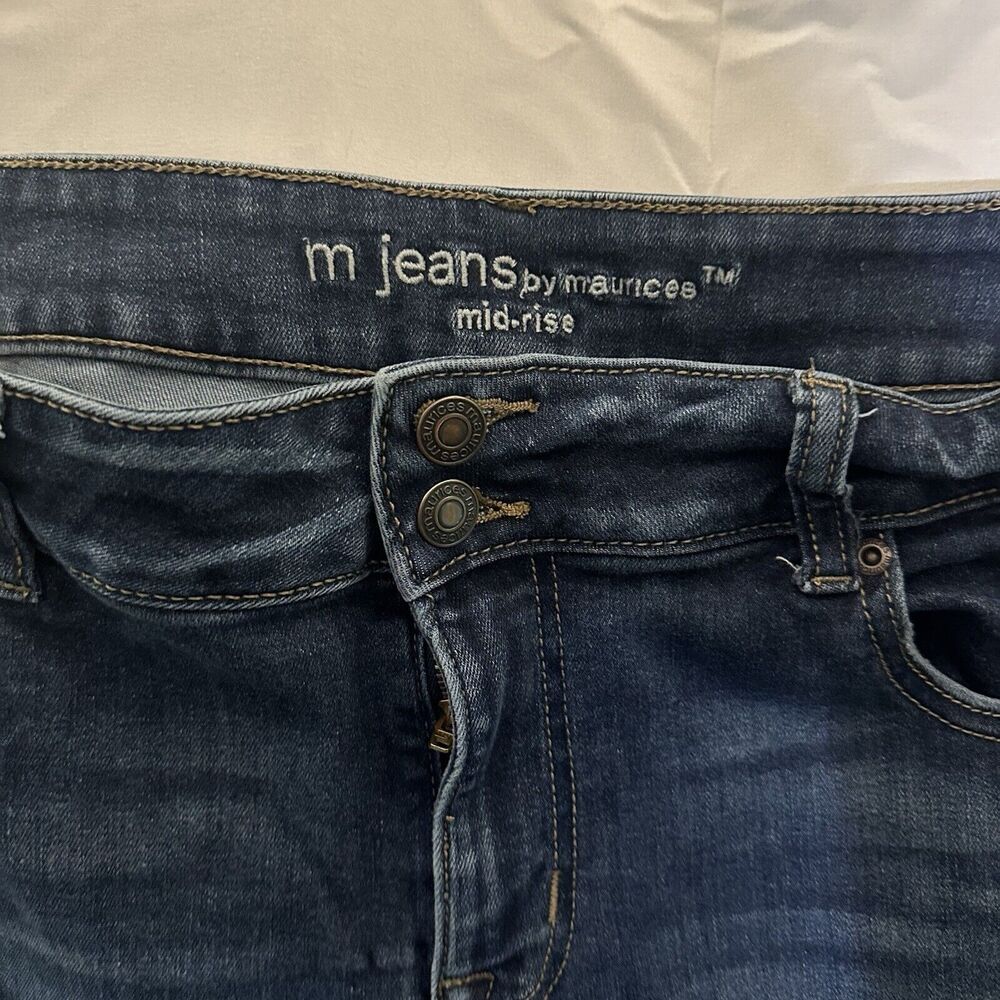 M Jeans by Maurices‎ Sz 14W Women's Skinny Jeans Mid Rise - Picture 2 of 14